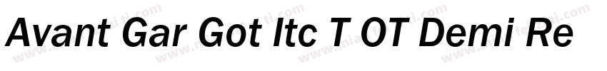 Avant Gar Got Itc T OT Demi Regular字体转换